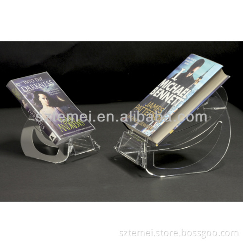 clear acrylic book stand